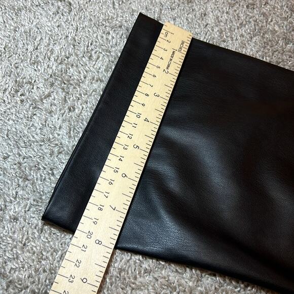 ZARA Faux Black Leather 90s Pant Size 4 XS Gothic Party Holiday‎ Sexy Concert - Picture 10 of 15
